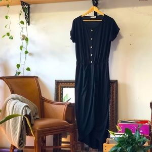 Angashion Black Dress Sz L